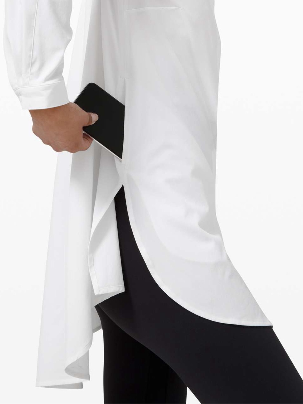 Lululemon‎ Ivory Lululemon In the Moment Tunic Shirt Size 10 - Picture 16 of 16